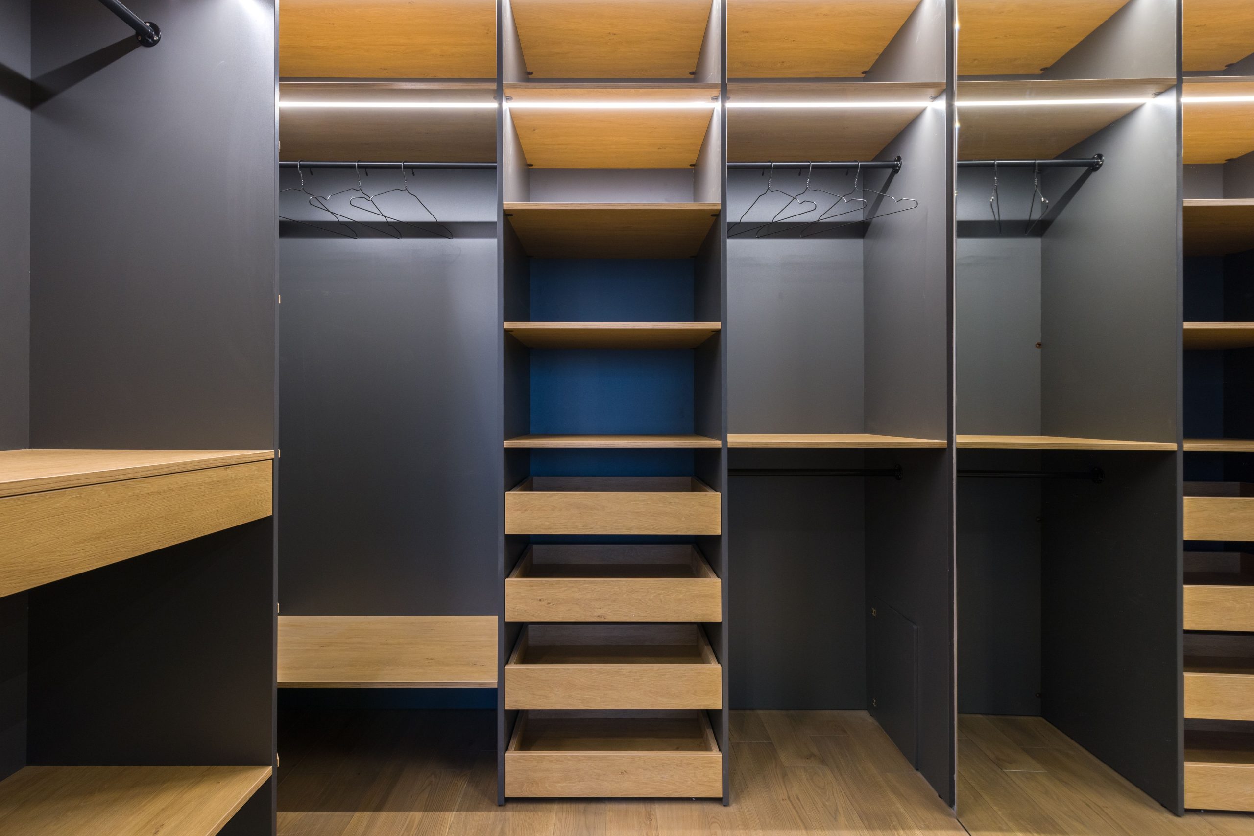 Custom Built-in Wardrobes carpentry in a Singapore home